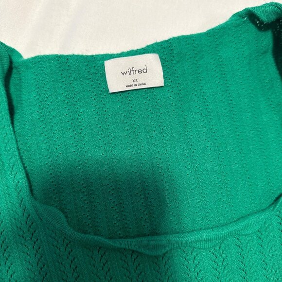 Wilfred Women's Green Crop-top - Picture 2 of 3